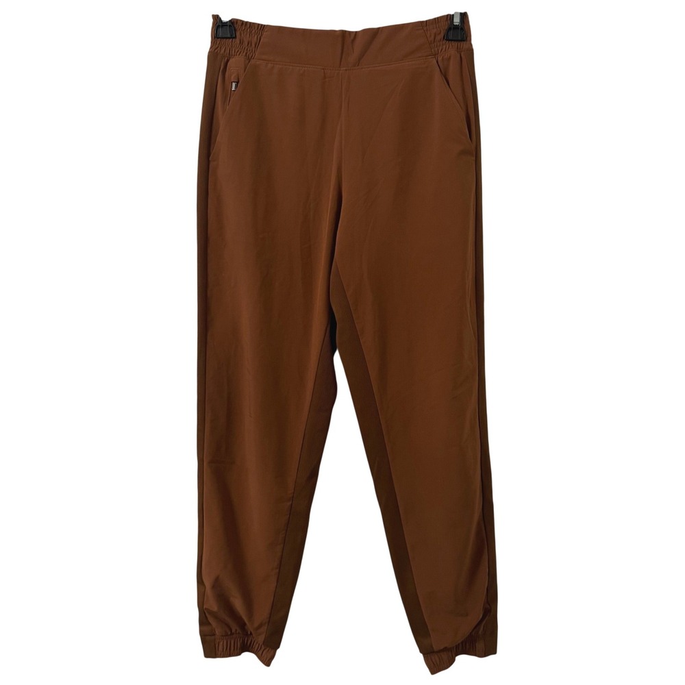 Athleta Brooklyn Lined Jogger Pant Womens Sz 4 High Rise Lined Pullon Earthy Gym